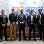 IHWTC-Mozocare representatives Mr. Krishan Kumar alongwith, Dr. Mohammed Haroon Health Informatics Specialist Kuwait Oil Company and Marek Holowko CEO ClinicHunter